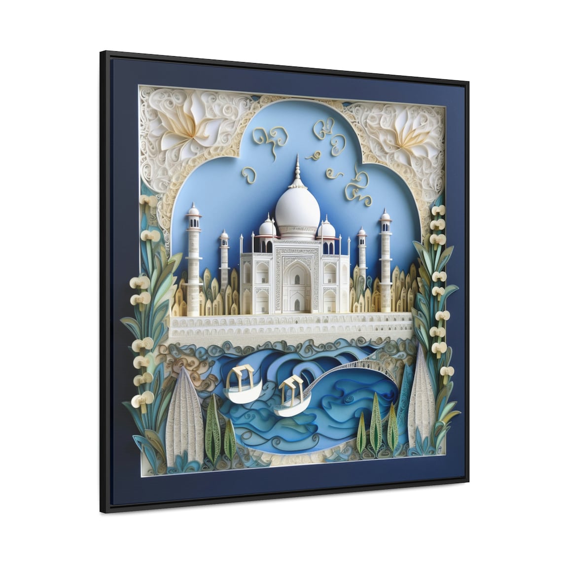 Taj Mahal in 3D Print: Hyper-Textured Gallery Canvas Wraps for a Stunning Display