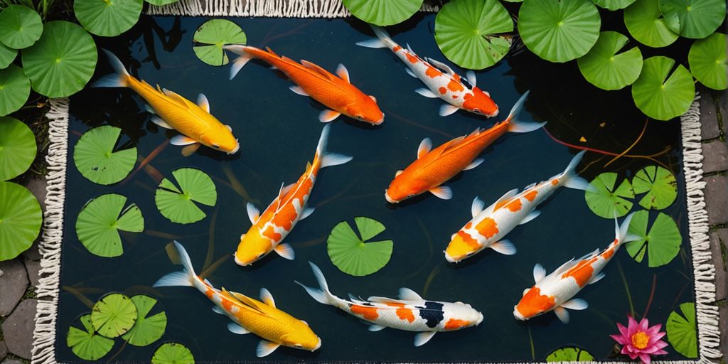 Tranquility at Home: Koi Pond Rugs