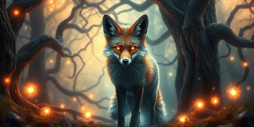 Enchanted Wilderness: Mystical Fox Wall Art