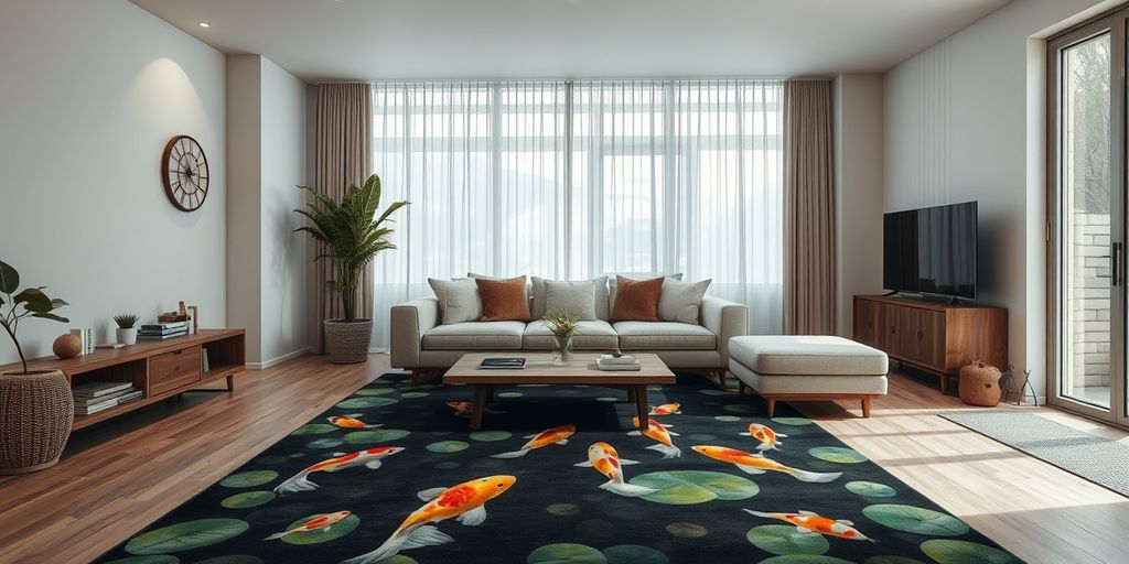 Serene Home: Koi Pond Rugs