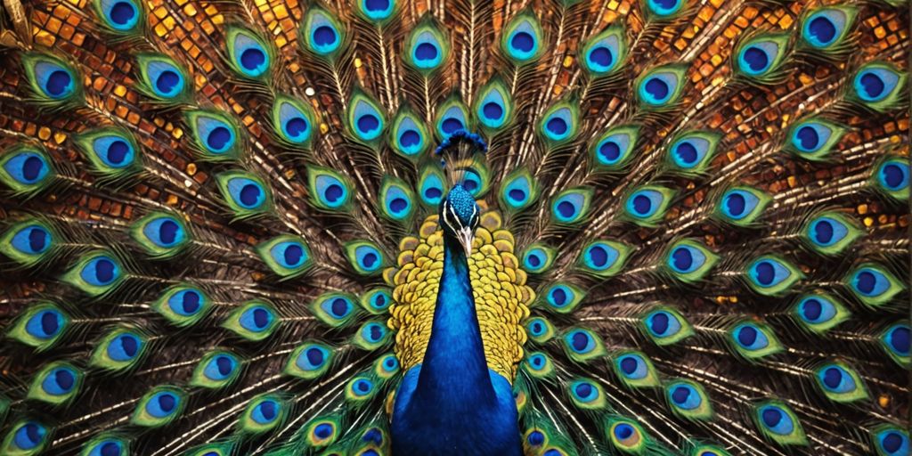 The Beauty of Vibrant Mosaic Peacock Wall Art