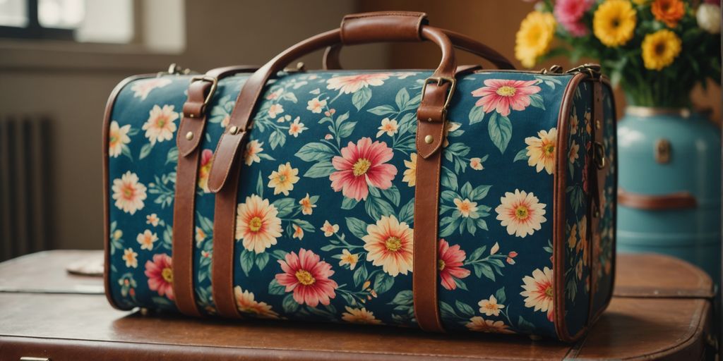 Vintage Flair: Floral Duffel Bags for Stylish Travelers