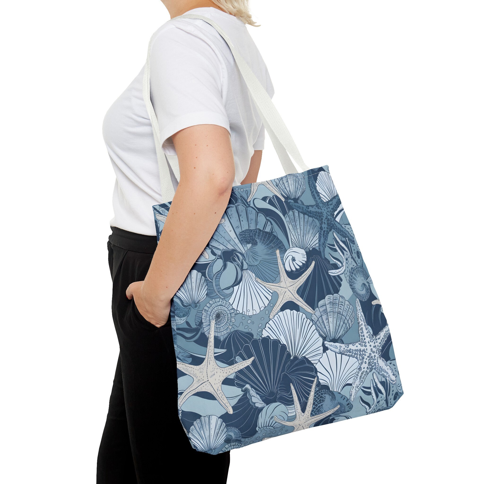 Dive into Style with Our Marine-Themed Tote Bag!