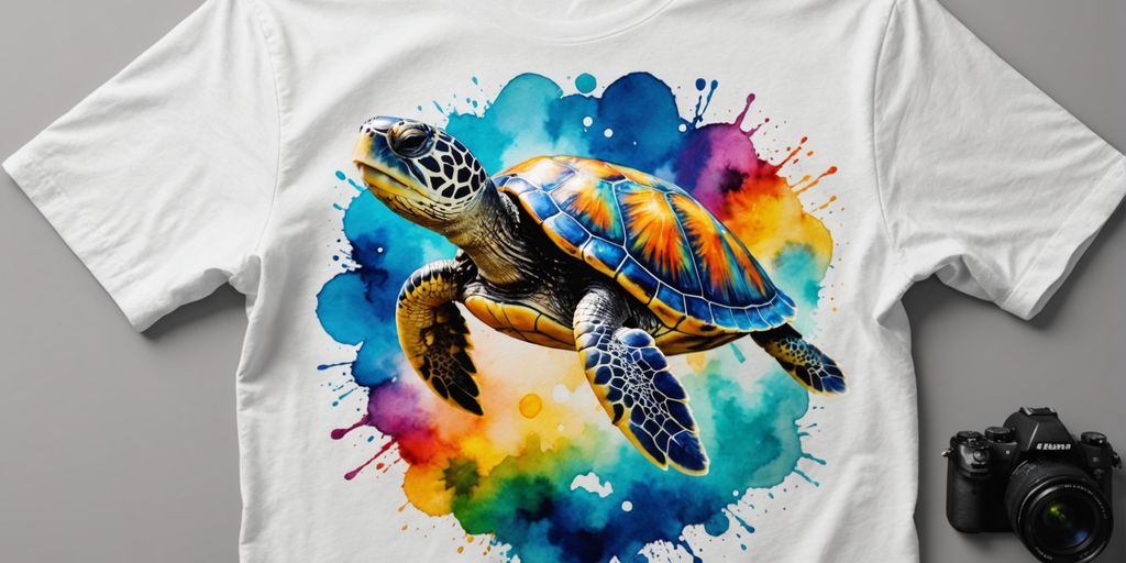 Express Your Love for Nature with Turtle Watercolor Tees