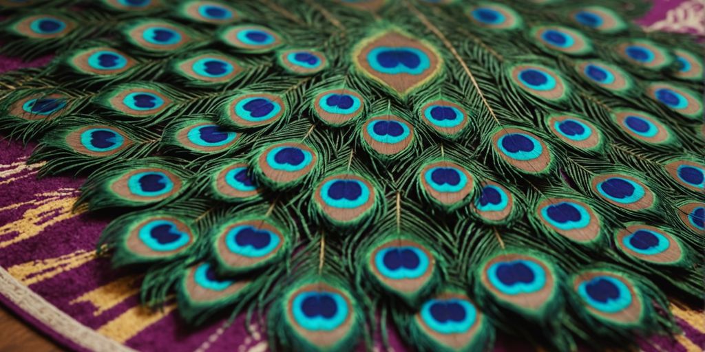 Vibrant and Elegant: Peacock Feather Rugs