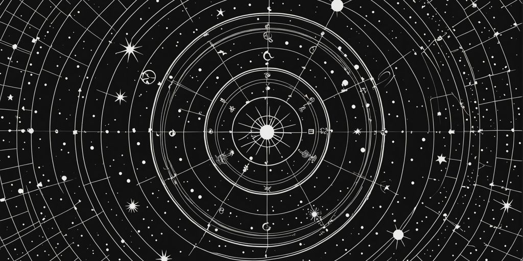 Celestial Designs: Monochrome Astrological Wall Art