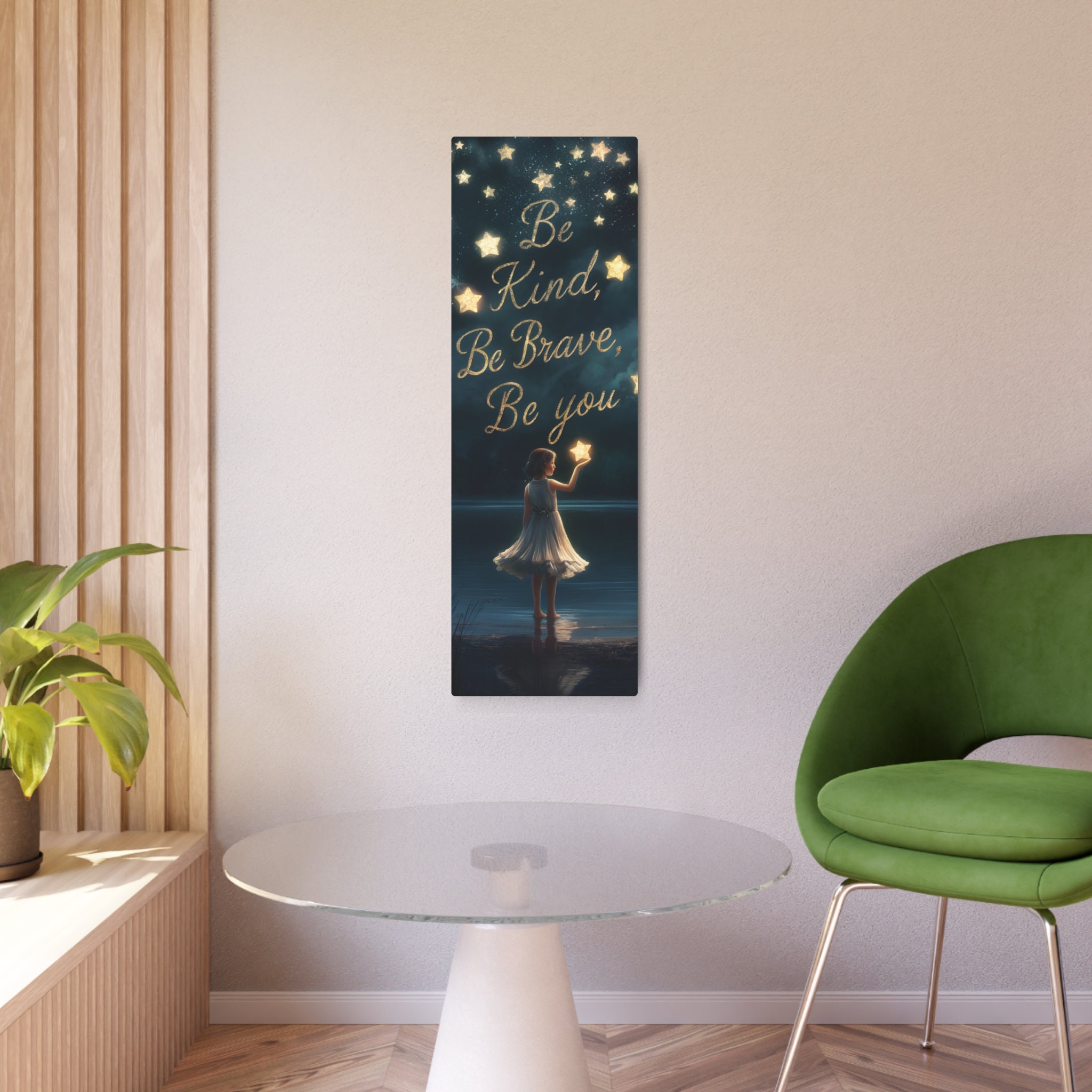 Transform Your Space with Elegant Inspiration: **Be Kind, Be Brave, Be You Metal Wall Art**