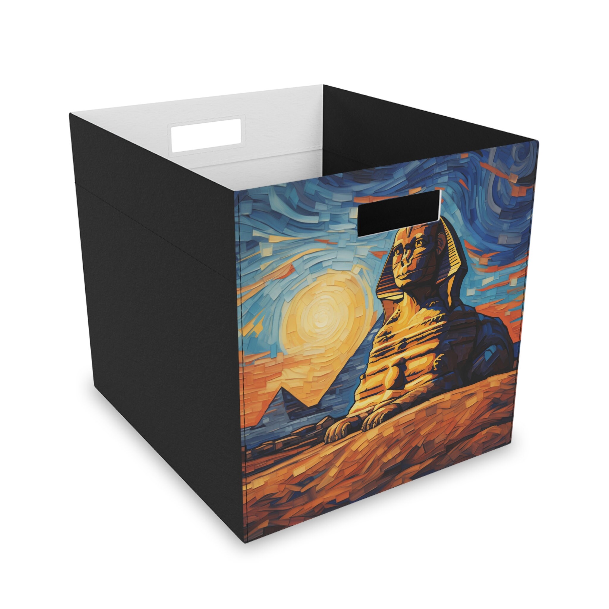 Discover Enchantment in Every Corner: Styling and Trend Tips for the Van Gogh and Egyptian Art Themed Felt Storage Box