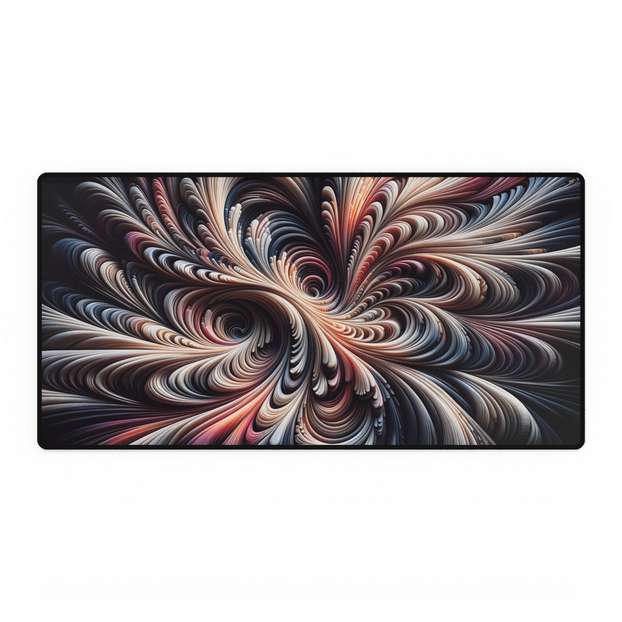 Elevate Your Workspace with Vibrant Functionality: Abstract Pattern Desk Mat