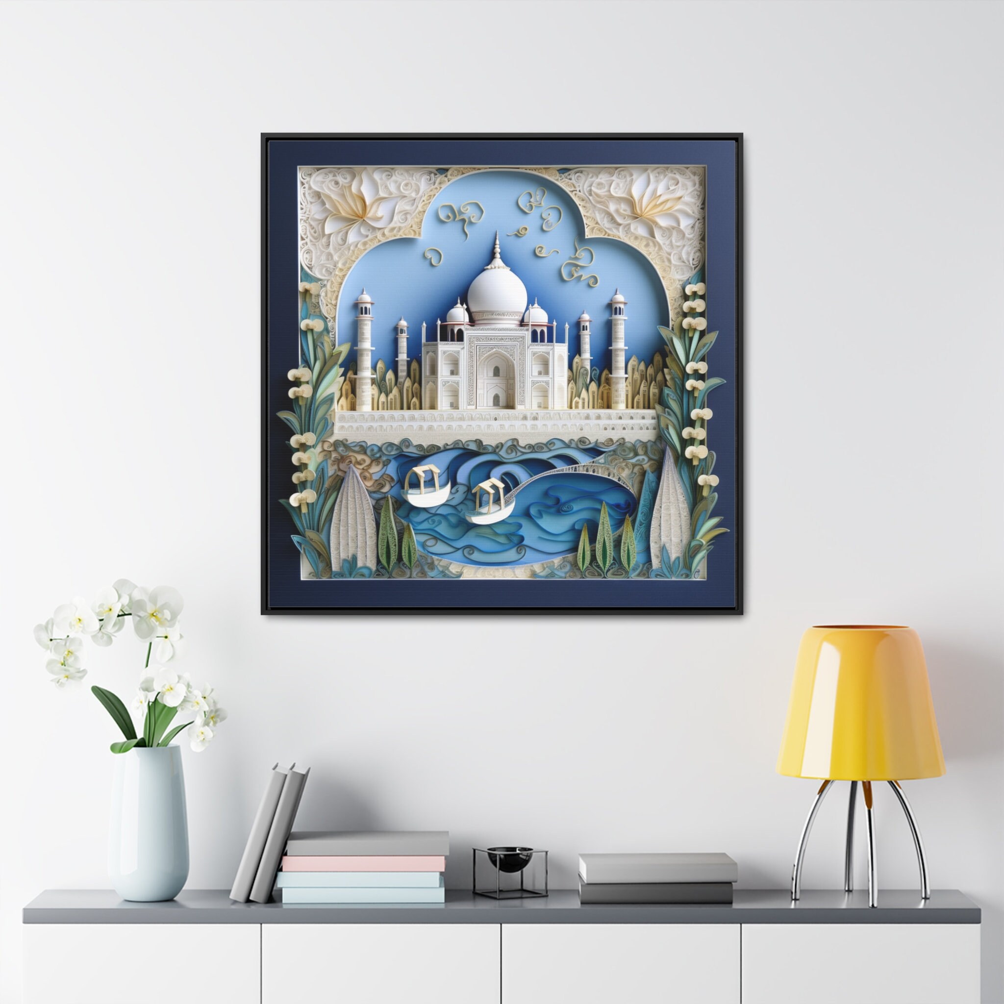 Majestic Taj Mahal 3D Canvas Art