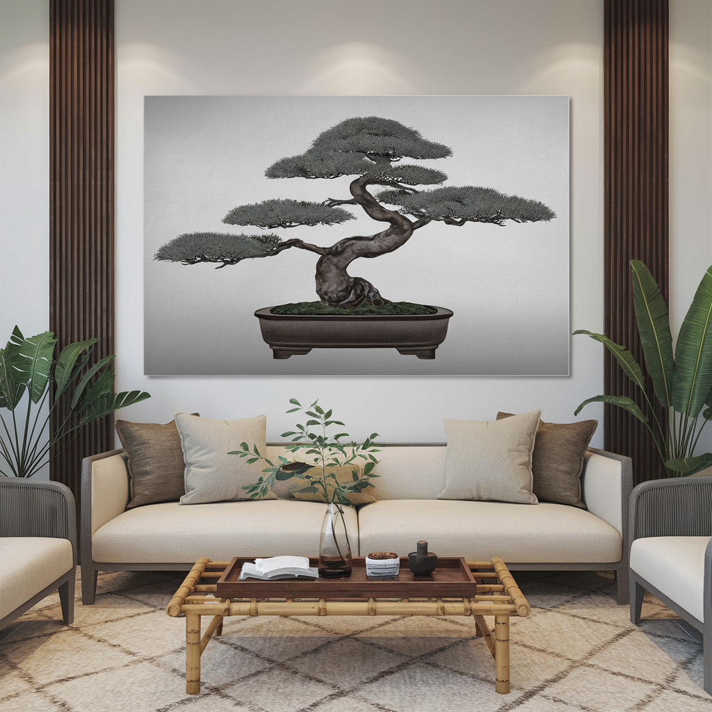 Elevate Your Space: Styling the Floating Bonsai Tree Acrylic Print