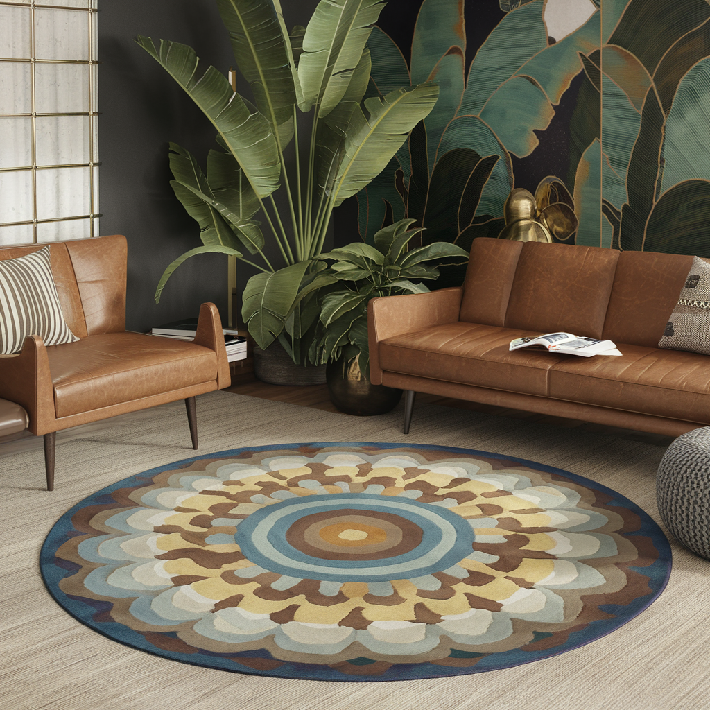 Elevate Your Space: The Magic of Round Decorative Rugs