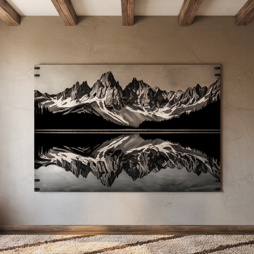 Elevate Your Space: Styling Tips for Mountain Landscape Metal Wall Art