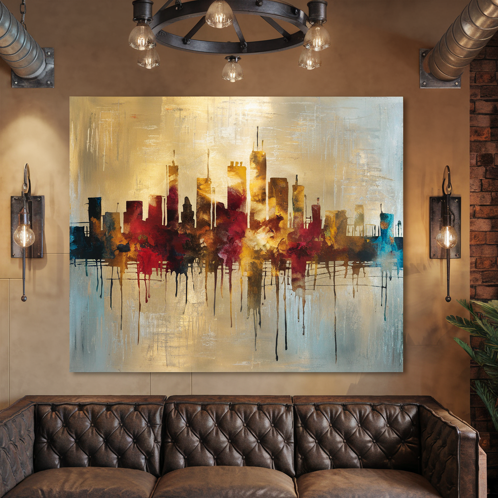 Elevate Your Space: How to Style and Trend-Proof Your Abstract Cityscape Metal Art
