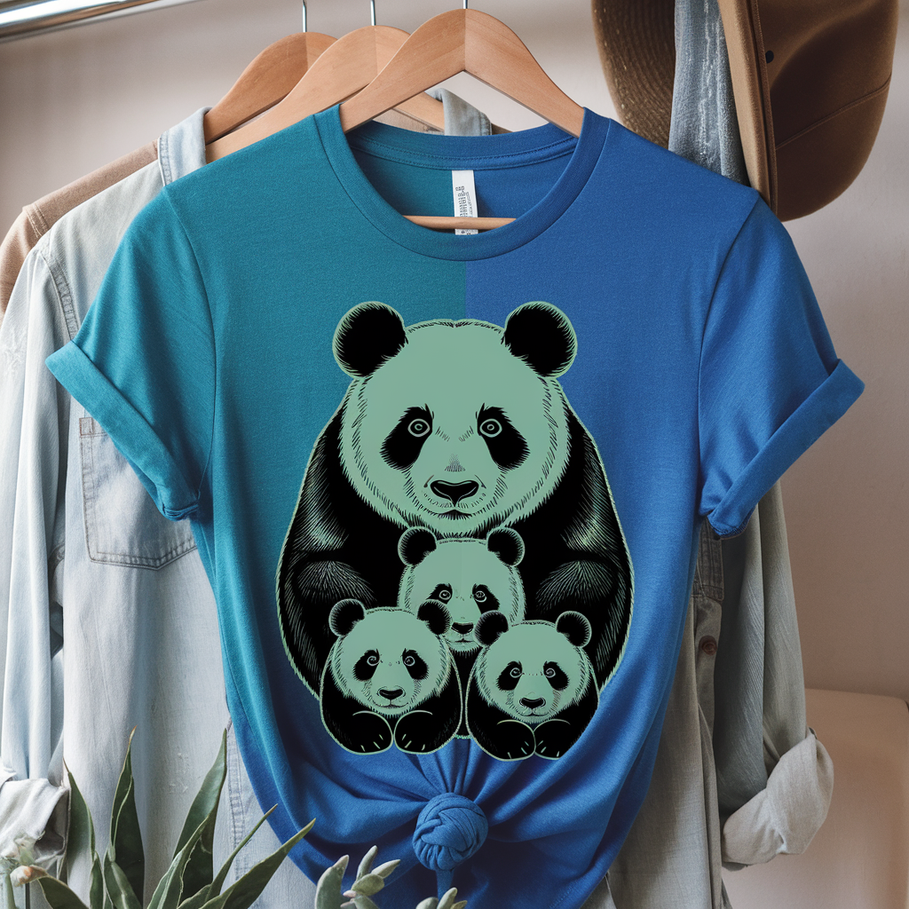 Embrace the Harmony of Art and Comfort: The Panda Paradiso Unisex Tee